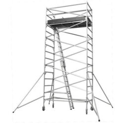 Aluminum-Single-Width-Scaffolding-Tower-Ladder-Without-Stair.